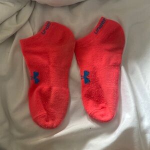 Cute pink worn socks!